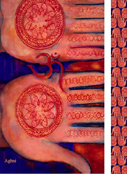 Heilende Hände - ein in  Penukonda entstandenes Kunstwerk