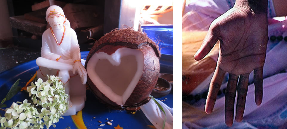 Opfergaben und Heilende Hand